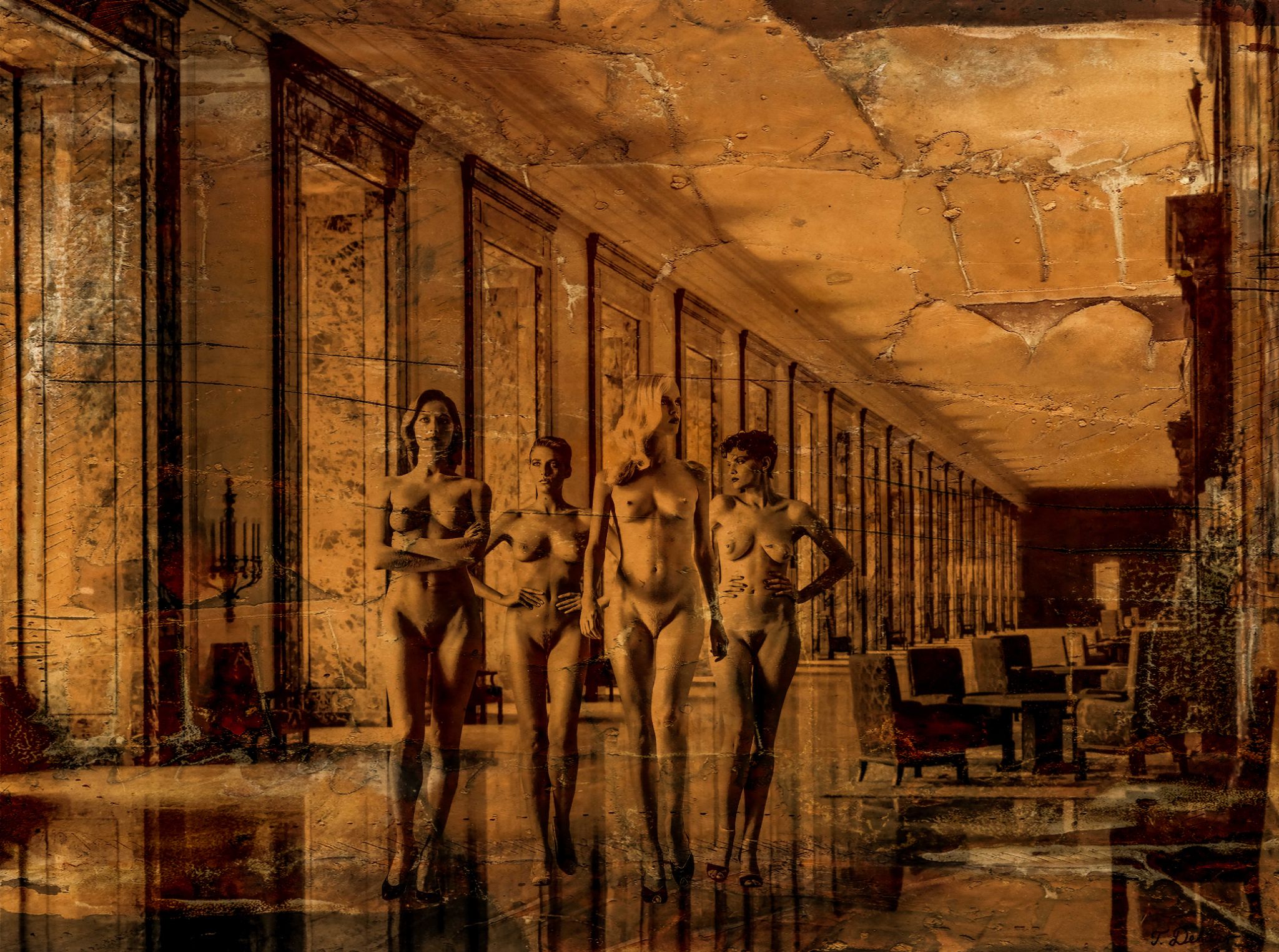 NAKED IN RUINS OF BERLIN 1945